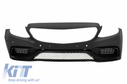 Diffusore per Mercedes C205 A205 Coupé Cabrio 14-19 spoiler Punte C63S Look-image-6056950