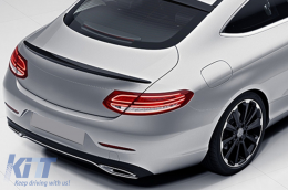 Diffusore per Mercedes C205 A205 Coupé Cabrio 14-19 spoiler Punte C63S Look-image-6073596