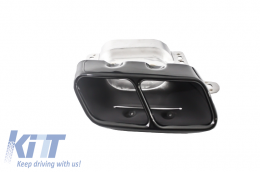 Diffusore per Mercedes Classe A W176 12+ terminali scarico Sport Pack nero-image-6003411