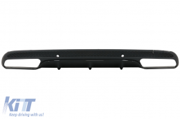 Diffusore per Mercedes Classe C W205 S205 2014-2020 C63 Look solo Sport pacco Nero-image-6003925