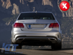 Diffusore per Mercedes Classe E W212 Facelift 2013-2016 solo Paraurti Standard-image-6057533