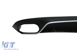 Diffusore per Mercedes E C238 A238 Sport Line 16-19 E53 Look Terminali di Scarico Argento-image-6057970