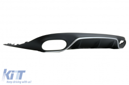 Diffusore per Mercedes E C238 A238 Sport Line 16-19 E53 Look Terminali di Scarico Argento-image-6057972