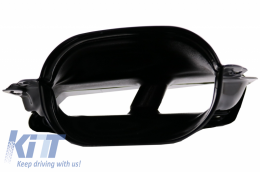 Diffusore per Mercedes E W212 Facelift 13-16 solo Paraurti standard Scarico Nero-image-6057932