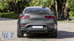 Diffusore per Mercedes GLC Coupe Facelift C253 20+ Punte scarico GLC43 Look-image-6084786