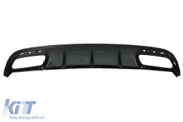 Diffusore per Mercedes S C217 2014-2017 S63 GT-R Look Cromo Punte Griglia Nero-image-6069700