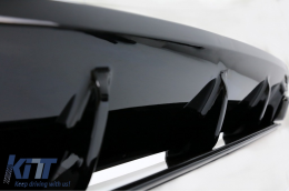 Diffusore per Mercedes S C217 Coupe 14-20 S63 Facelift Look Nero Silenziatore Punte-image-6073341