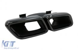 Diffusore per Mercedes S C217 Coupe 14-20 S63 Facelift Look Nero Silenziatore Punte-image-6073352