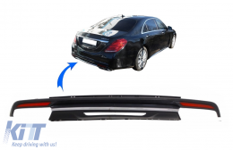 Diffusore per Mercedes S W222 Pacchetto Sport Line 13-06.17 S63 Look-image-6079324