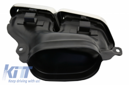 Diffusore per Mercedes W212 Facelift 13-16 solo Paraurti Standard Scarico Cromo-image-6057639