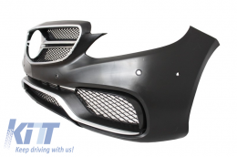 Diffusore per Mercedes W212 Facelift 13-16 solo Paraurti Standard Scarico Cromo-image-6057945