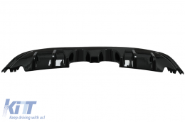 Diffusore per VW Golf 6 VI 08-12 R20 Look only Standard paraurti lucido Nero-image-6084862