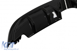 Diffusore per VW Golf 6 VI 08-12 R20 Look only Standard paraurti lucido Nero-image-6084866