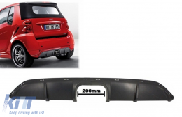 Diffusore posteriore Apertura Spoiler per Smart ForTwo 451 Facelift 2012-2015-image-6059010