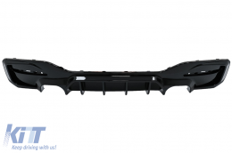 Diffusore posteriore Doppio Presa per BMW Serie 1 F20 F21 LCI 2015-2019 Nero lucido-image-6083499