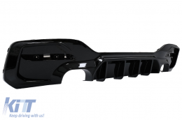 Diffusore posteriore Doppio Presa per BMW Serie 1 F20 F21 LCI 2015-2019 Nero lucido-image-6083501