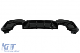 Diffusore posteriore Doppio Presa per BMW Serie 1 F20 F21 LCI 2015-2019 Nero lucido-image-6083505