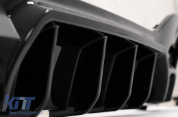 Diffusore posteriore Doppio Presa per BMW Serie 1 F20 F21 LCI 2015-2019 Nero lucido-image-6083510