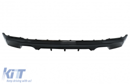 Diffusore posteriore Doppio Presa & Punte Nero lucido per BMW 2 F22 F23 2013- M Look-image-6087761