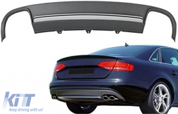 Diffusore posteriore per AUDI A4 B8 Pre Facelift 2008-2011 Limousine Avant S4 Look-image-6105364