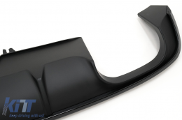 Diffusore posteriore per Audi A4 B9 8W Berlina Avant 16-18 Nero S4 Design Per S-line-image-6097128