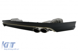 Diffusore Posteriore per Audi A8 D4 Facelift 15-17 S8 Look Scarico Suggerimenti-image-6054385