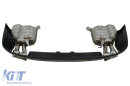 Diffusore Posteriore per Audi A8 D4 Facelift 15-17 S8 Look Scarico Suggerimenti-image-6054387