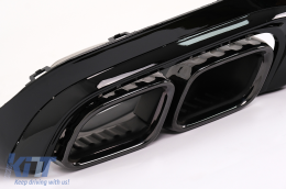 Diffusore posteriore per Mercedes E W213 Facelift Sedan 20+ E63 Design nero lucido-image-6100528