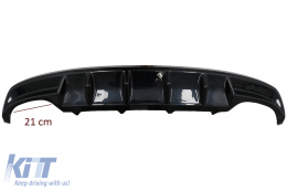 Diffusore posteriore per Skoda Octavia III 5E Berlina Wagon 2013-2019 Nero lucido-image-6089821