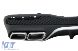 Diffusore posteriore & Scarico Punte per Mercedes GLE W166 SUV Sport Line 2015-2018-image-6078206