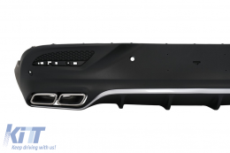 Diffusore & Punte per Mercedes GLE Coupe C292 Sport Line 15-19 Cromo GLE63 Look-image-6076872