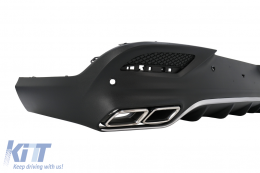 Diffusore & Punte per Mercedes GLE Coupe C292 Sport Line 15-19 Cromo GLE63 Look-image-6076873