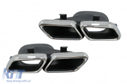 Diffusore & Punte per Mercedes GLE Coupe C292 Sport Line 15-19 Cromo GLE63 Look-image-6076875