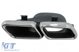 Diffusore & Punte per Mercedes GLE Coupe C292 Sport Line 15-19 Cromo GLE63 Look-image-6076876