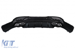 Diffusore & Punte per Mercedes GLE Coupe C292 Sport Line 15-19 Cromo GLE63 Look-image-6102491