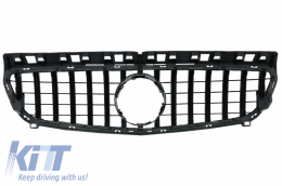 Diffusore Scarico per Mercedes W176 12+ Classe A Grille GT-R Sport Nero-image-6045219