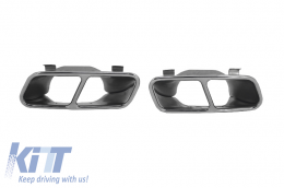 Diffusore Scarico Punte per Mercedes CLA W117 13-16 Sport Pacchetto Etichetta Buio Grigio-image-6060798