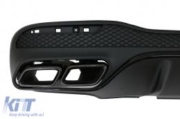 Diffusore Scarico Punte per Mercedes GLE W166 SUV Sport Line 2015-2018 Night Package-image-6078239