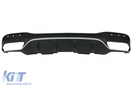 Diffusore Scarico Punte per Mercedes GLS X166 SUV Facelift 09.2015-2019 GLS63 Look-image-6075336