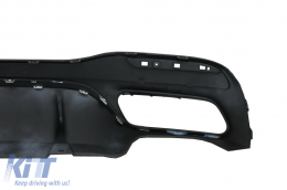 Diffusore Scarico Punte per Mercedes GLS X166 SUV Facelift 09.2015-2019 GLS63 Look-image-6075339