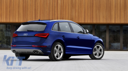 Diffusore Spoiler Paraurti Doppia Uscita per Audi Q5 8R Facelift 09-16 S-Line-image-6076135