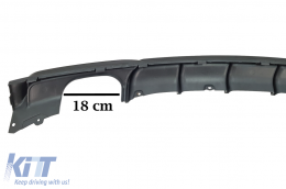 Diffusore spoiler posteriore Doppia uscita per BMW Serie 3 F30 F31 2011-2019 M Look-image-6085461