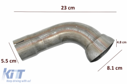 Difusor Cansada Negro Para Mercedes CLA W117 13-16 Etiqueta lateral Gris oscuro-image-6079767