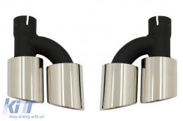 Difusor de aire para Audi A5 F5 S-Line 17-19 Puntas de silenciador S5 Design-image-6083747