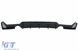 Difusor Frente spoiler para BMW 4 F32 F33 F36 13-19 M Look Mellizo Único Salida-image-6085870