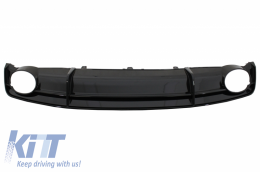 Difusor Negro Y Escape para Audi A7 4G Facelift 15-18 RS7 Look solamente S-Line-image-6054860