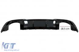 Difusor para Audi A3 8V Facelift 16-19 Hatchback Sportback RS3 Look only S-line Parachoques-image-6084741