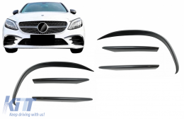 Divisores frontales Aero para Mercedes C W205 S205 C205 A205 Facelift 2019+ C43 Look-image-6073304