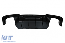 Doppia Uscita Diffusore d'aria per BMW Serie 5 F10 F11 Paraurti M-Tech Nero Lucido-image-6105529