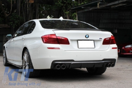 Double Outlet Air Diffuser suitable for BMW 5 Series F10 F11 (2011-2017) M Sport Design with Exhaust Muffler Tips-image-6074402